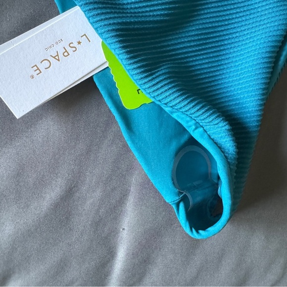 l*space | NWT Pointelle Rib Lennox Classic Bikini Bottom Blue Size Large - Picture 5 of 6